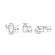 ROCA Inspira Round Bidet Au Sol 560X370 Blanc - A357527000 