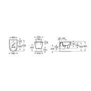 Ona Bidet Suspendu 540 Fixations Cachées Blanc Mat-Roca A357685620 