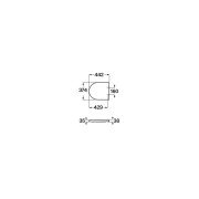 Abattant WC SILENCIO Blanc INSPIRA  - ROCA A80152200B 