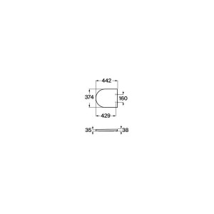 Abattant WC Silencio Café INSPIRA - ROCA A80152266B 