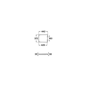Inspira Sq Abatant Silencio Onyx - ROCA A80153264B 