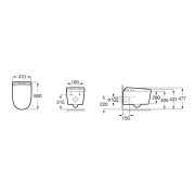In-wash in-tank insignia wc lavant suspendu - ROCA A803104001 