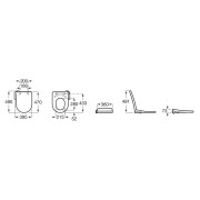 Multiclean m1 abattant lavant mécanique sans électricité - ROCA A80405200H 