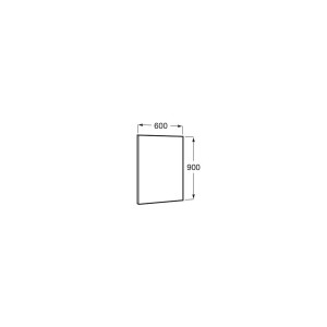 Miroir rectangulaire horizontal luna 600x900 - ROCA A812182000 