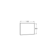Miroir rectangulaire horizontal luna 1100x900 - ROCA A812190000 
