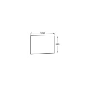 Miroir rectangulaire horizontal luna 1200x900 - ROCA A812191000 