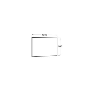 Miroir rectangulaire horizontal luna 1200x900 - ROCA A812191000 