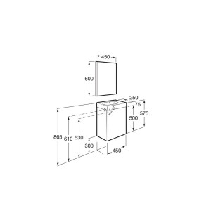 Mini Pack 450Mm Laque Blanc - ROCA A855865806 