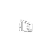 Luna Armoire De Toilette 600X700 Mm - ROCA A857375472 