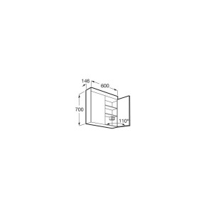 Luna Armoire De Toilette 600X700 Mm - ROCA A857375472 