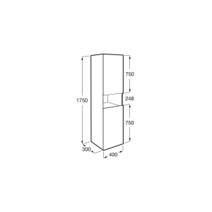 Delta Colonne 400Mm 1 Niche Orme Foncé-Roca A857636511 