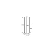 Extra colonne 2 portes 150x35x25 blc brillant - ROCA A857702806 