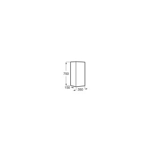 Extra Demi Colonne 1 Porte 75X35X25 Gris Moyen Mat - ROCA A857703547 