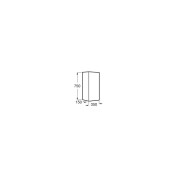 Extra demi colonne 1 porte 75x35x25 noyer foncé - ROCA A857703597 