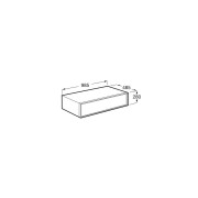 Inspira meuble auxiliaire 1 tiroir 1000x490 mm magnolia - ROCA A857854556 