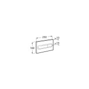 Plaque de commande blanche PL1 Double - ROCA A890195000 