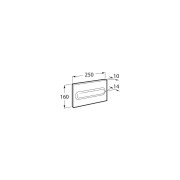 Plaque de commande PL1 One Single Blanc Brillant - ROCA A890195100 