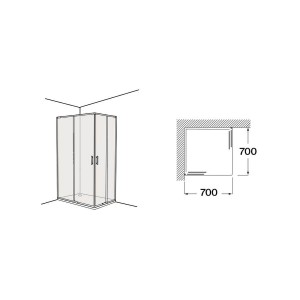 Victoria plus l2 700 mm noir - ROCA AM12A2BC7D0016NMN 