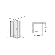 Victoria plus l2 850 mm noir - ROCA AM12A3527D0016NMN 