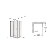 Victoria plus l2 1100 mm noir - ROCA AM12A44C7D0016NMN 