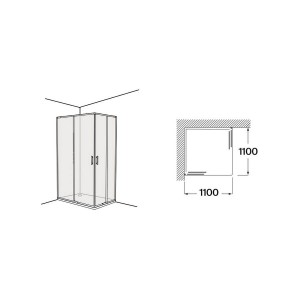 Victoria plus l2 1100 mm noir - ROCA AM12A44C7D0016NMN 