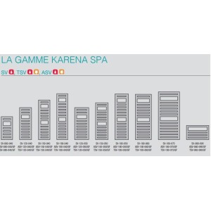Sèche-serviette ACOVA - KARÉNA Spa eau chaude 447W SV-060-090