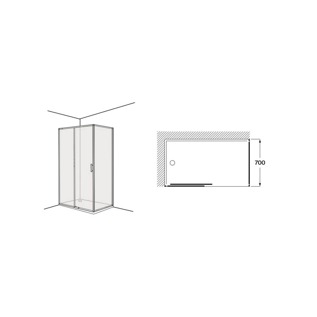 Victoria plus lf-c 700 mm chromé - ROCA AM12C2BC7D0012NMN 