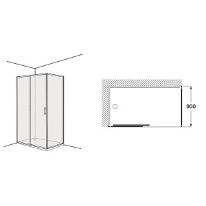 Victoria plus lf-c 900 mm noir - ROCA AM12C3847D0016NMN 