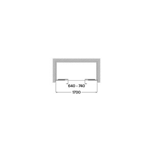 Victoria plus l4-e 1700 mm noir - ROCA AM12D6A47D0016NMN 