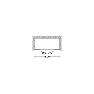 Victoria plus l4-e 1800 mm noir - ROCA AM12D7087D0016NMN 