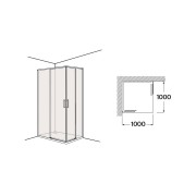 Ura l2 1000 mm chromé - ROCA AM20H3E87D0012NMN 