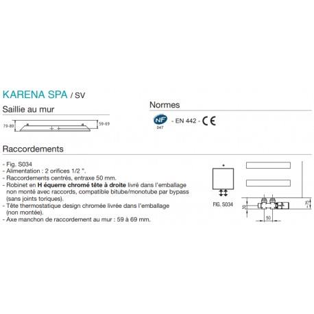 Sèche-serviette ACOVA - KARÉNA Spa eau chaude 474W SV-120-040