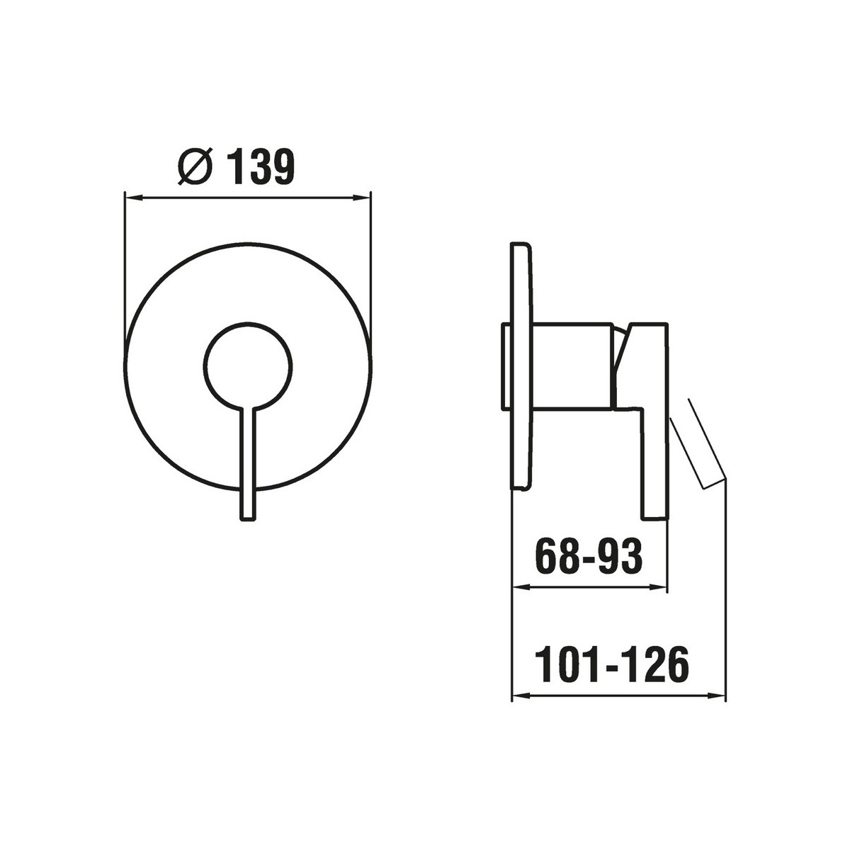 Kartell mitigeur de douche encastré pour simibox pvd or rose - LAUFEN H3313360820001 