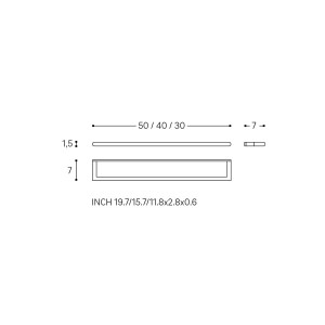 Hali porte-serviettes 30 cm chromé chromé 300x73x14 mm - LAUFEN H3811710040001 