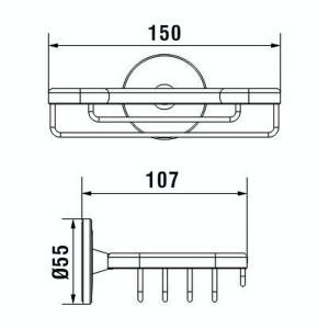 Cana porte-savon mural à coller chromé chromé 150x107x55 mm - LAUFEN H3831310040011 