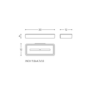 Nixie porte-savon à poser noir mat 301x123x41 mm - LAUFEN H3831524500011 