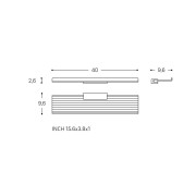 Niara tablette mural 40 cm rose gold brossé 400x109x20 mm - LAUFEN H3850621620001 