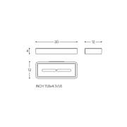 Nixie porte-savon à poser blanc mat 301x123x41 mm - LAUFEN H3851512680011 