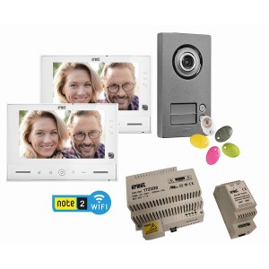 Kit visiophone WiFi couleur 2 boutons 2 logements - URMET 1723/96U