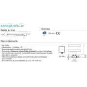 Sèche-serviette ACOVA - KARÉNA Spa eau chaude 889W SV-180-060