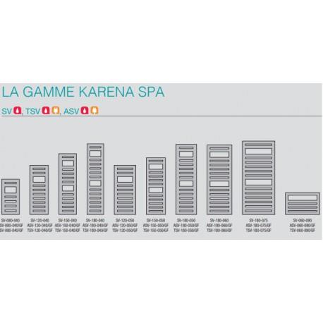 Sèche-serviette ACOVA - KARÉNA Spa eau chaude 1054W SV-180-075