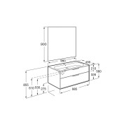 Optica pack 2 tiroirs 1000 mm blanc mat - ROCA A852462509 