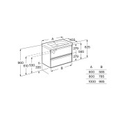 Linea unik (meuble+lavabo) 2 tiroirs 80 cm blanc mat - ROCA A852489509 