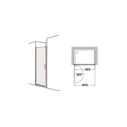 Ura pe 800 mm chromé - ROCA AM20M3207D0012NMN 
