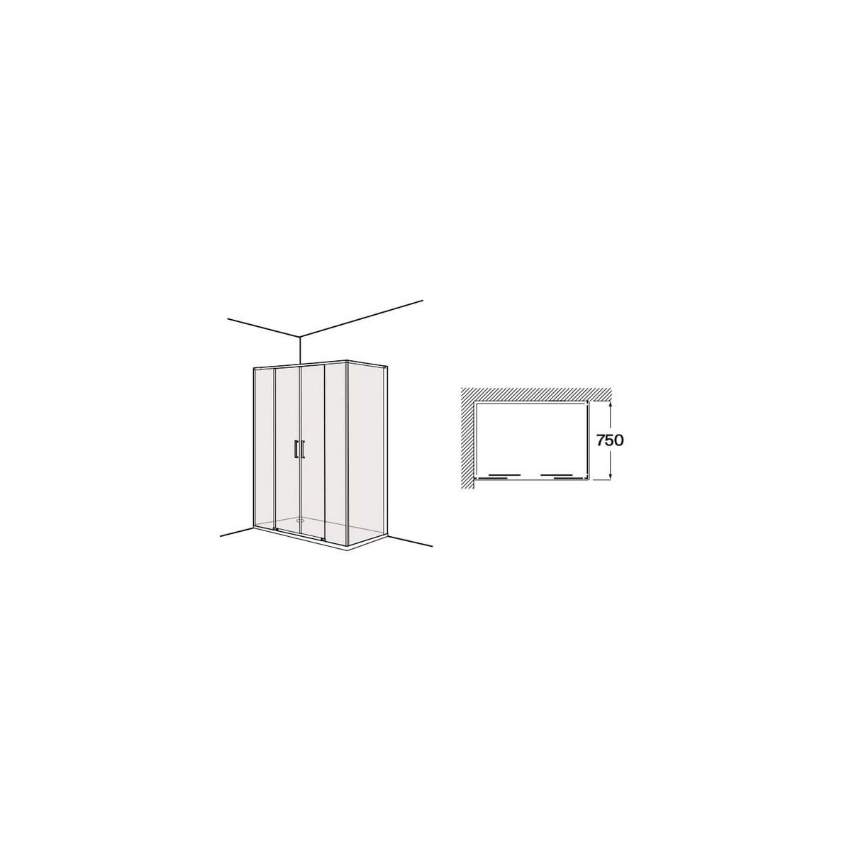 Ura lf 750 mm chromé - ROCA AM20N2EE7D0012NMN 