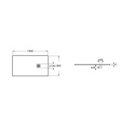 Rec Terran 1600X900 Cadre A/Vid Gris Ardoise - ROCA AP10264038441200 