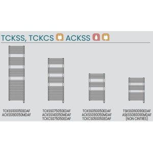 Sèche-serviettes ACOVA Kéva Spa Horizontal IHD 600W - TSKSS060090EDAF
