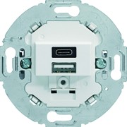 Chargeur USB A+C 1930 Alba - HAGER 260419 