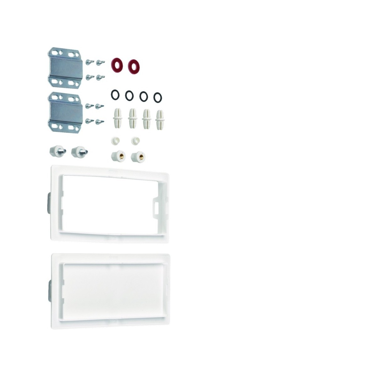 Kit d´association univers, vertical, pour armoires 2 travées P:160/205mm - HAGER FZ442B 