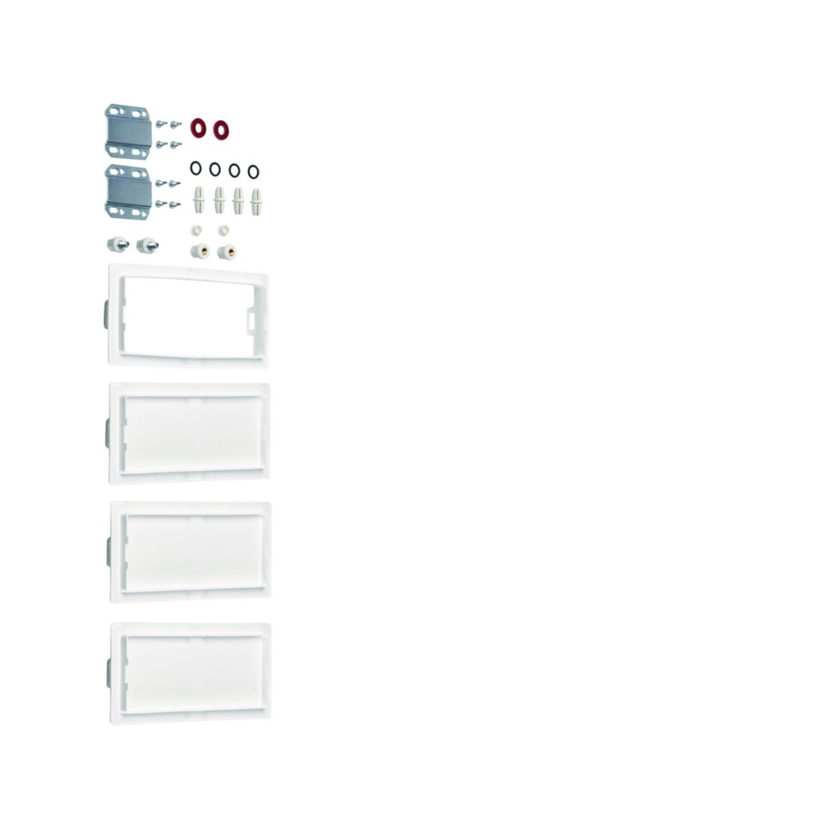 Kit d´association univers, vertical, pour armoires 4 travées P:160/205mm - HAGER FZ444B 